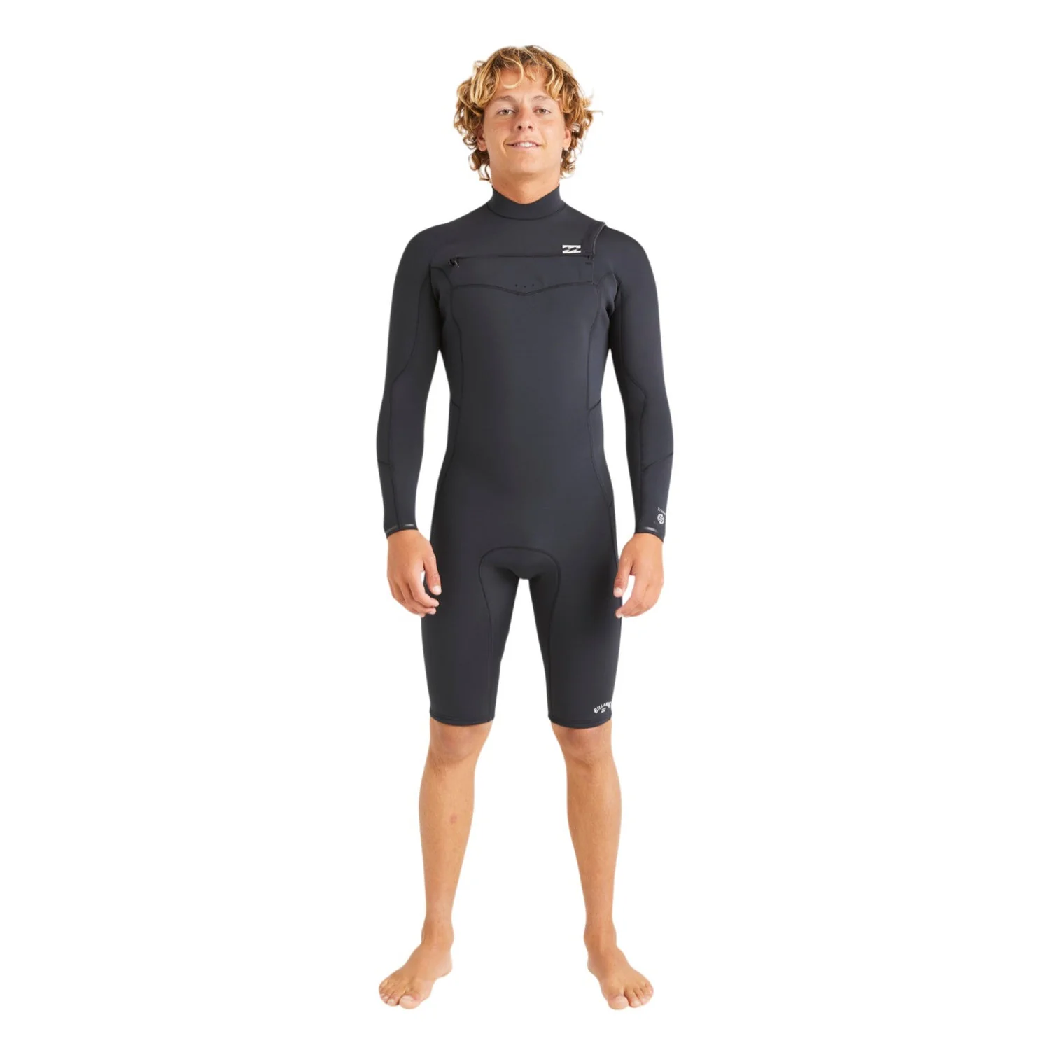 Billabong | Shorty à Manches Longues Homme Absolute Natural Chest Zip - 2/2mm
