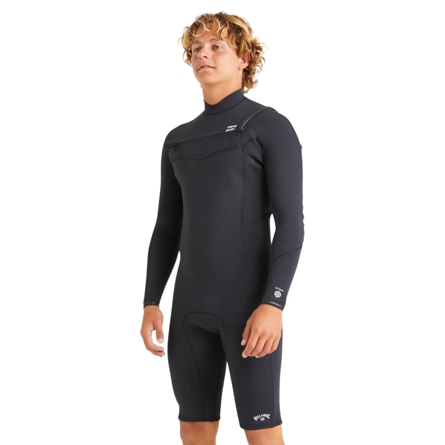 Billabong | Shorty à Manches Longues Homme Absolute Natural Chest Zip - 2/2mm - Image 4