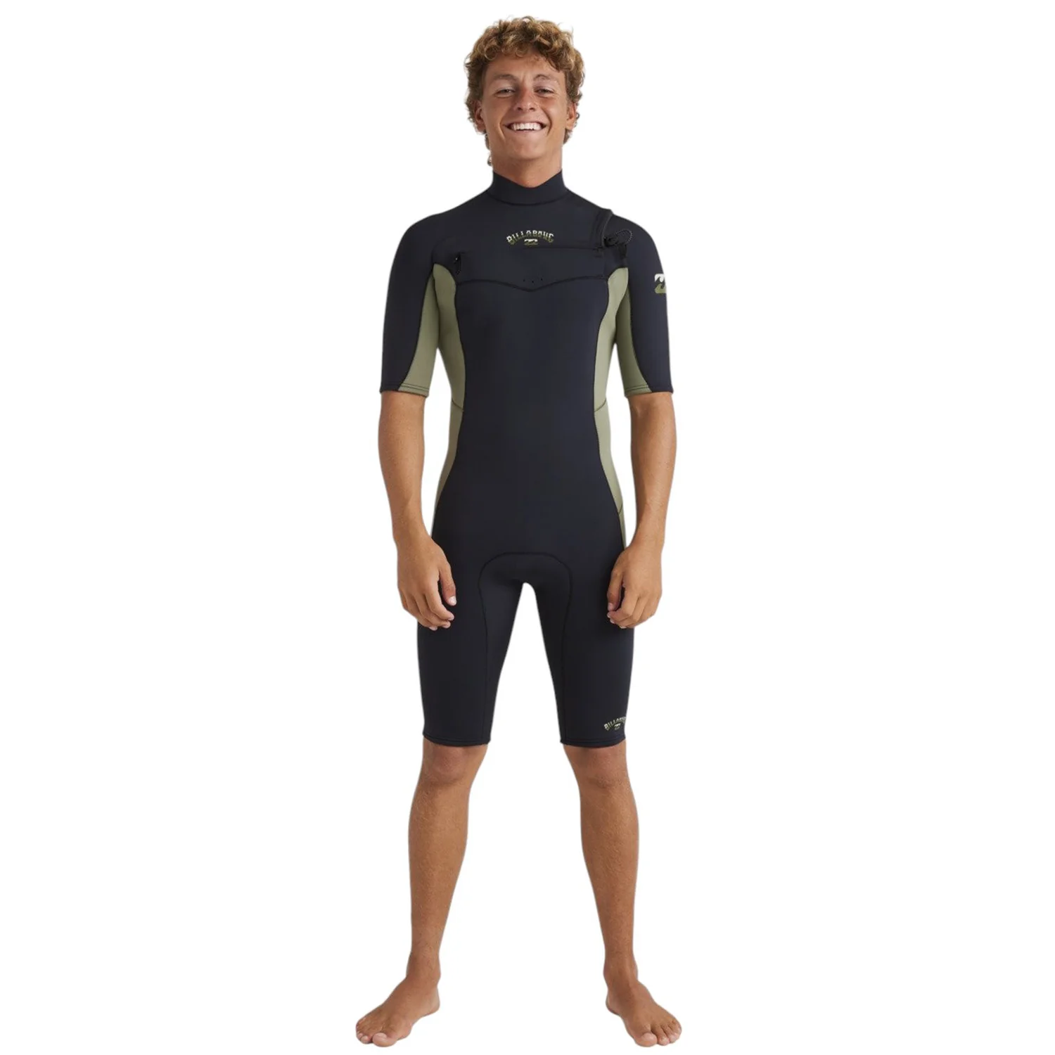 Billabong | Shorty à Manches Courtes Homme Absolute Natural Front Zip - 2/2mm