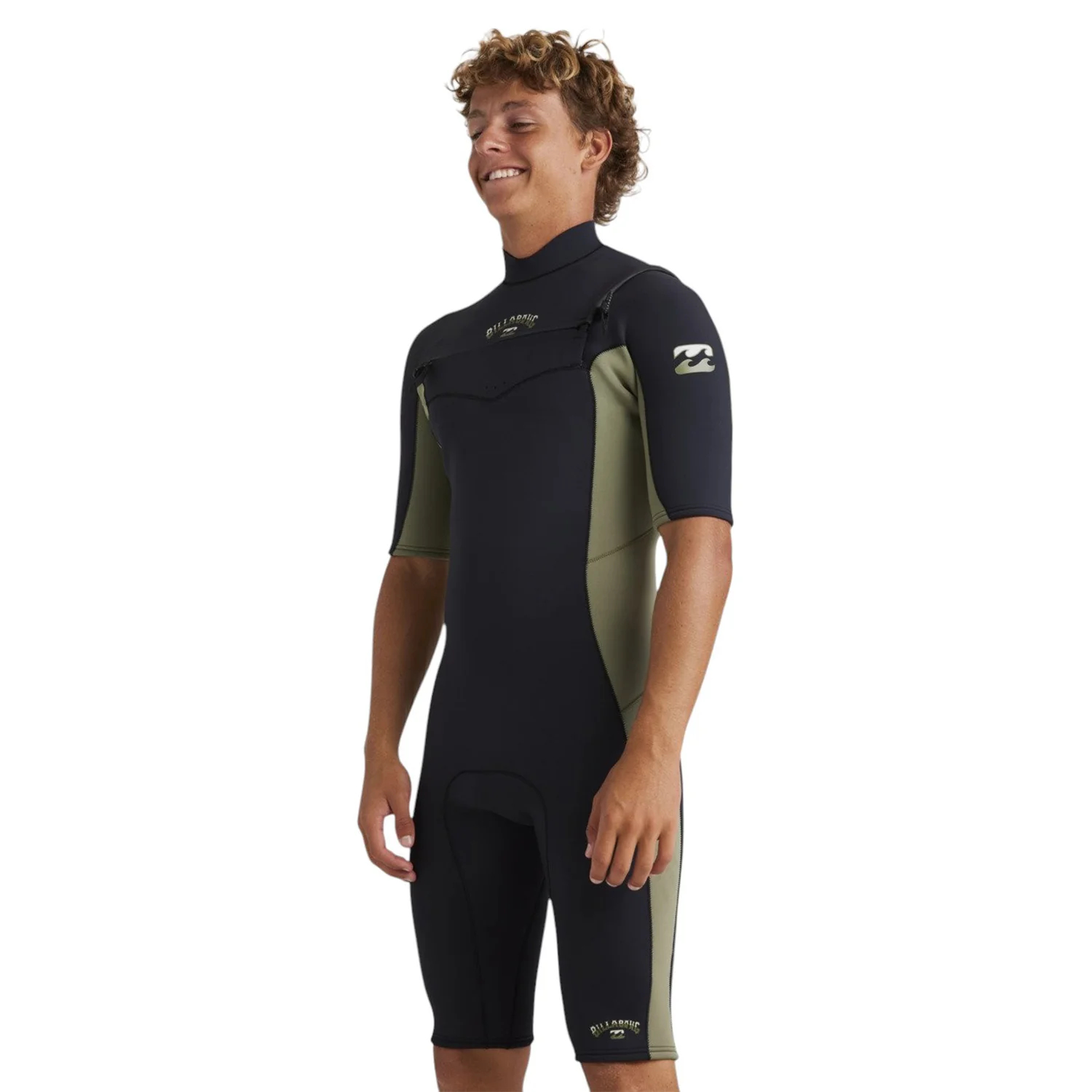 Billabong | Shorty à Manches Courtes Homme Absolute Natural Front Zip - 2/2mm - Image 4
