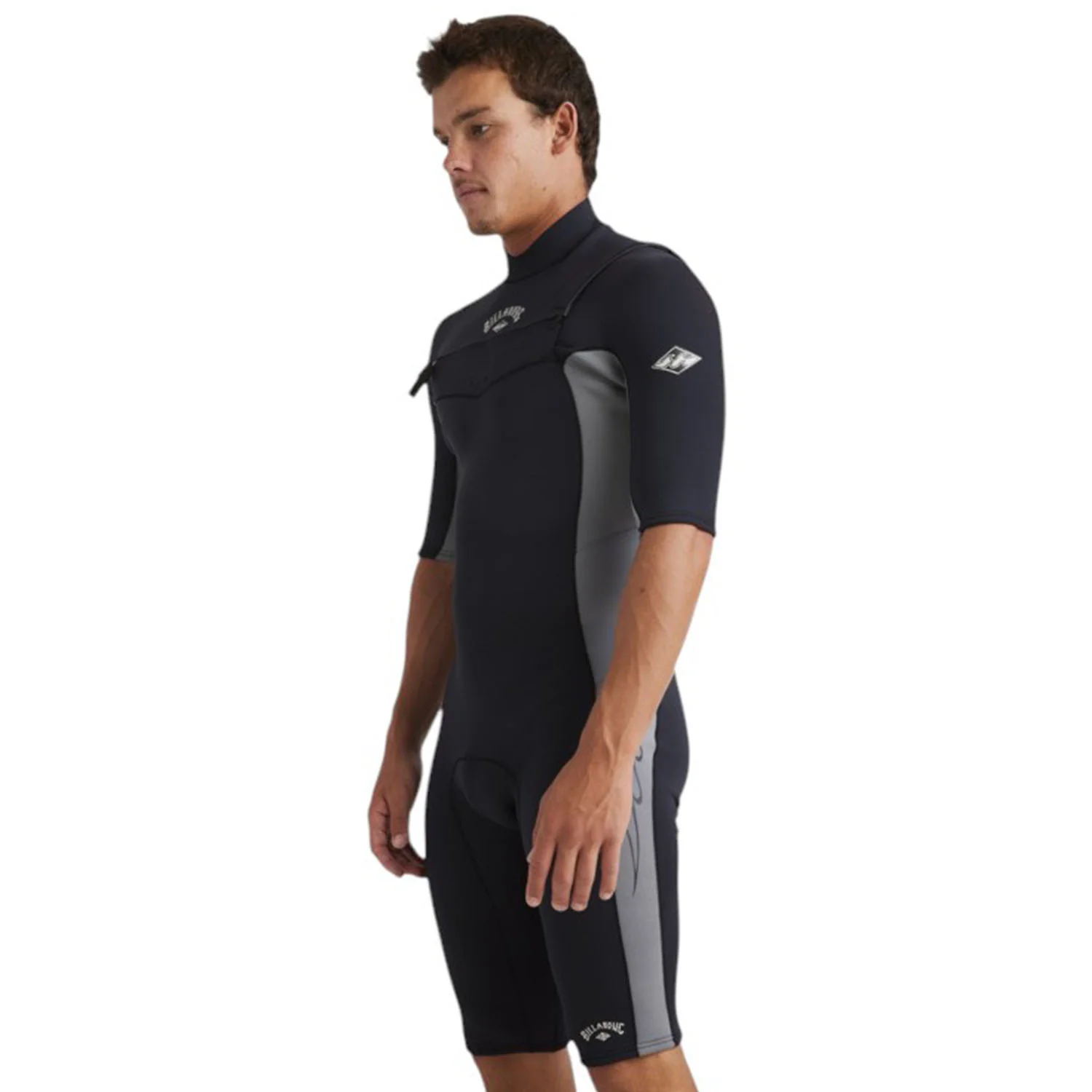 Billabong | Shorty à Manches Courtes Homme Absolute Natural Front Zip - 2/2mm - Image 3
