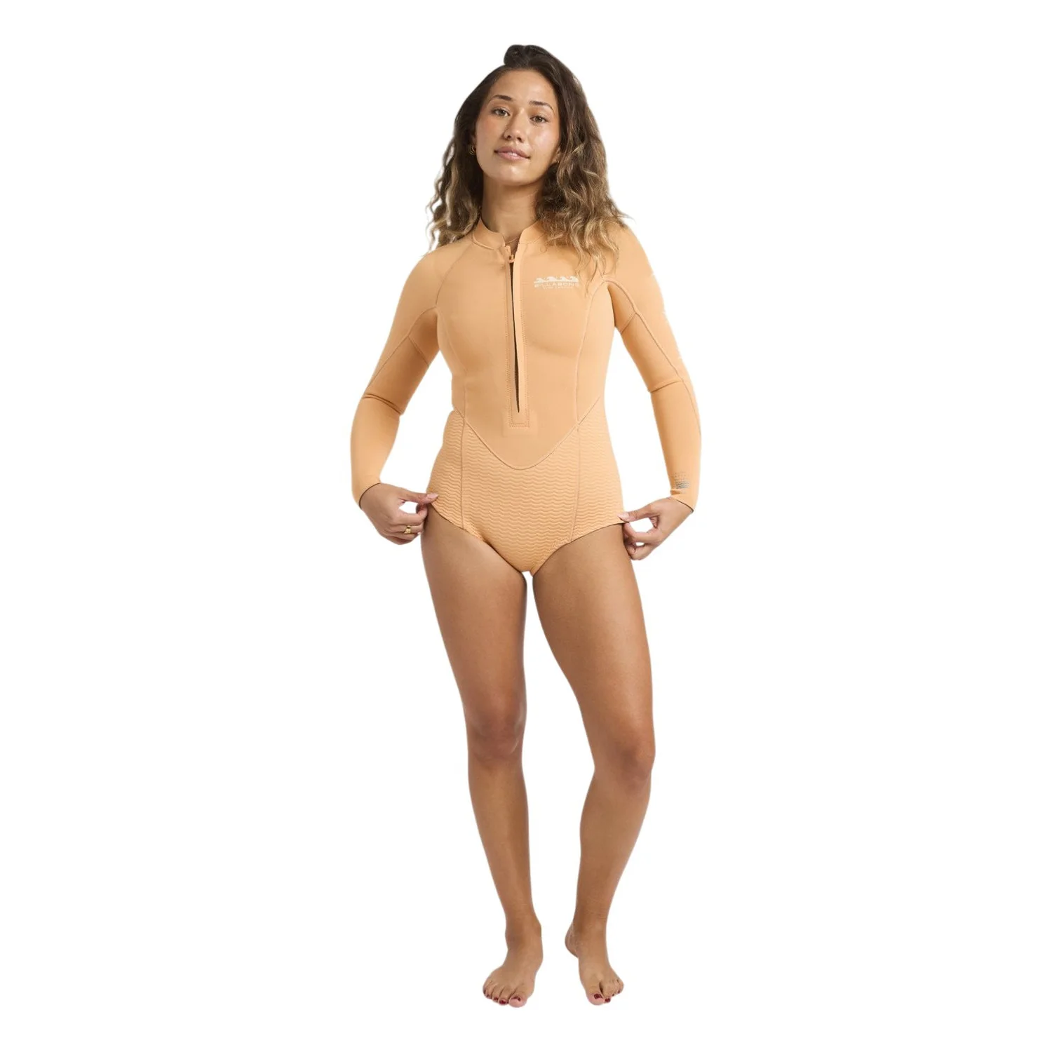 Billabong | Shorty à Manches Longues Femme Salty Dayz Natural Chest Zip - 2/2mm