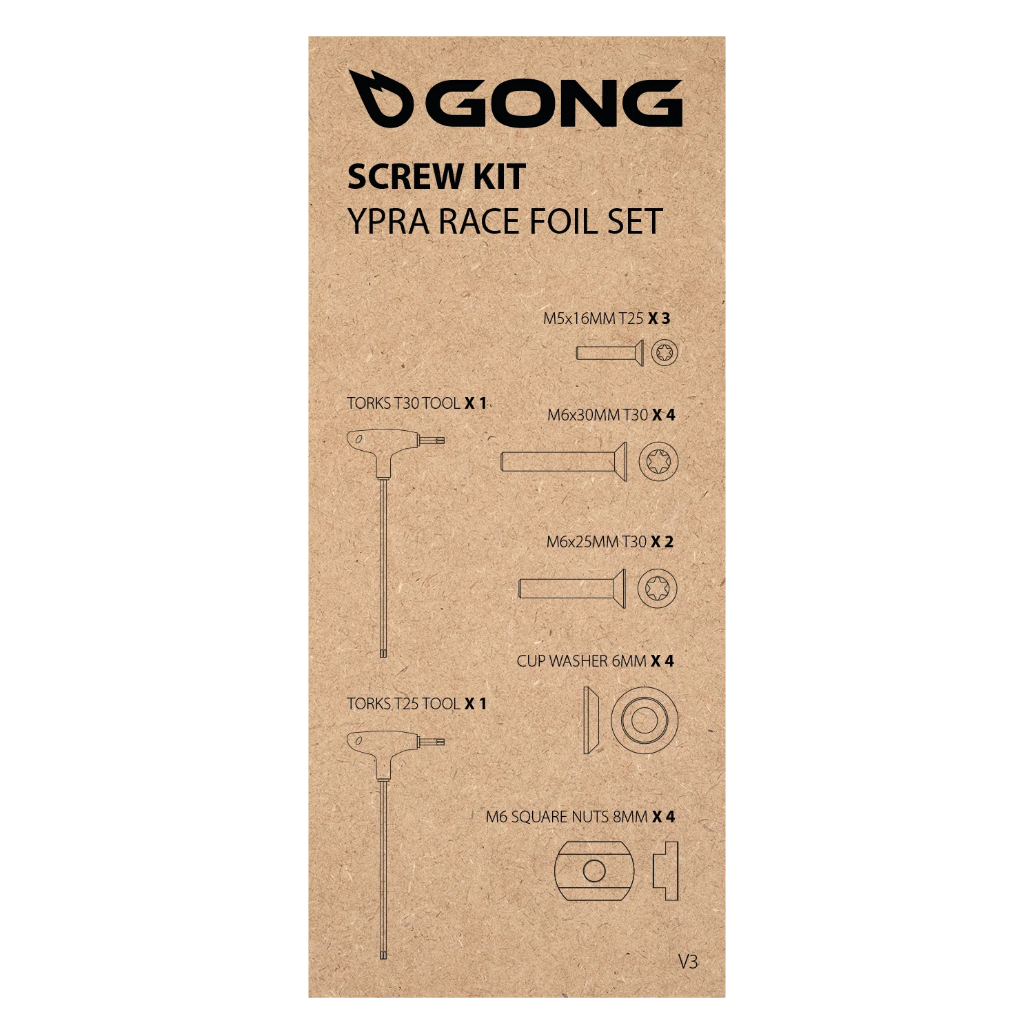 GONG | Kit Vis Complet Foil Ypra Race V3