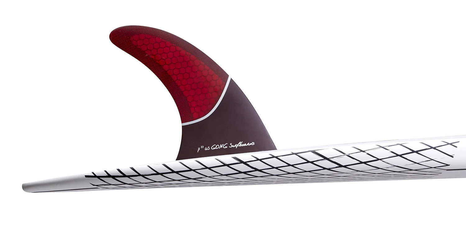 GONG | Fin US Red Honeycomb 7" 180mm - Image 3