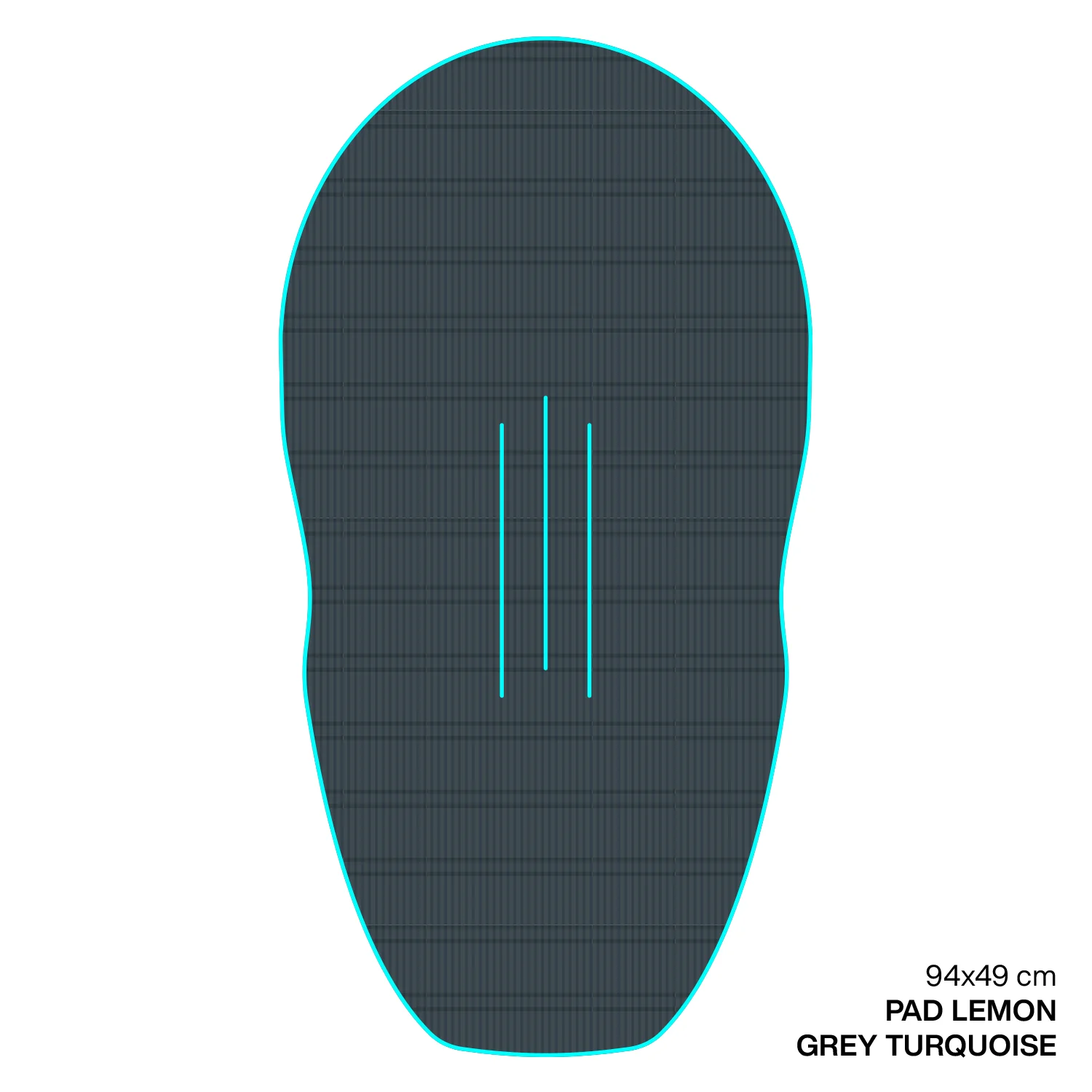 GONG | EVA Wingfoil Ridge Traction Pad Shape Lemon - Image 2