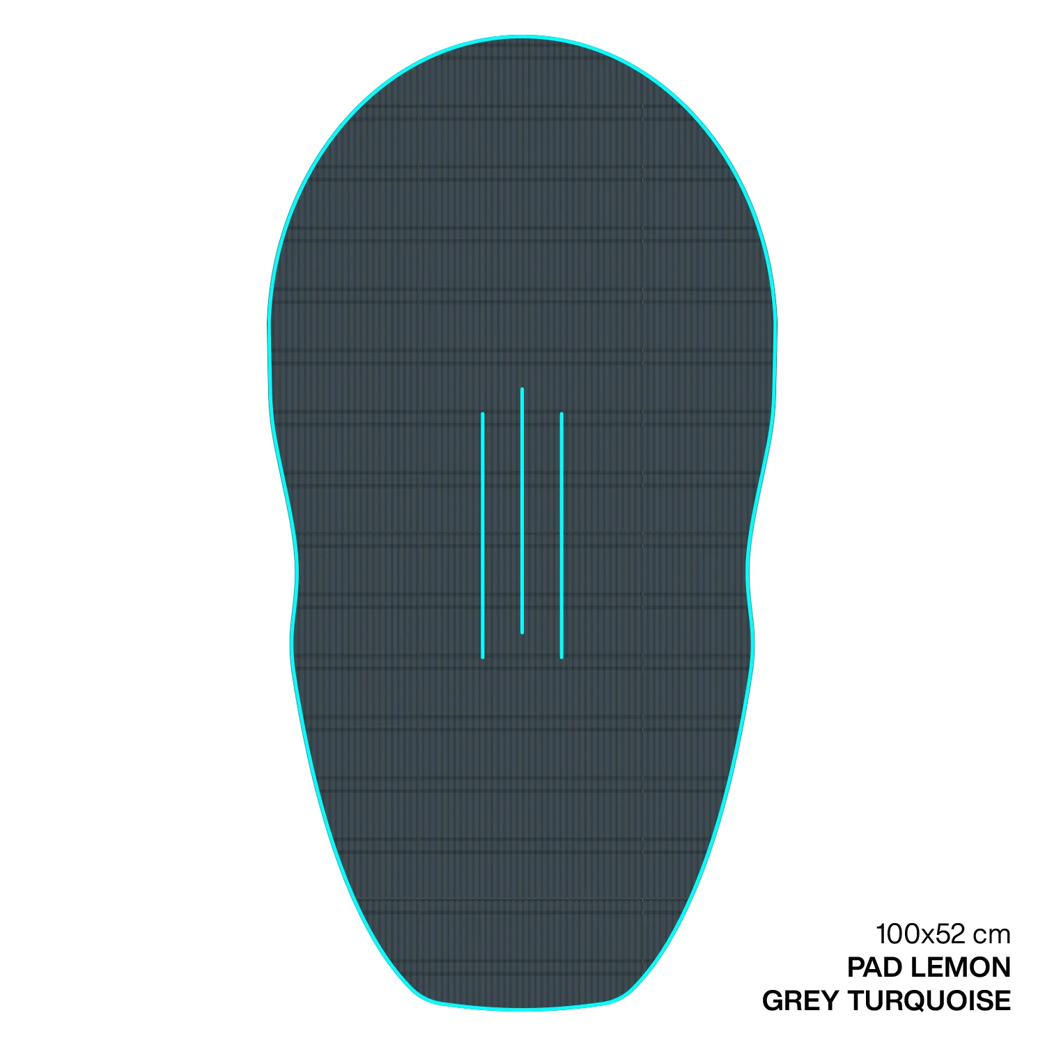 GONG | EVA Wingfoil Ridge Traction Pad Shape Lemon - Image 3