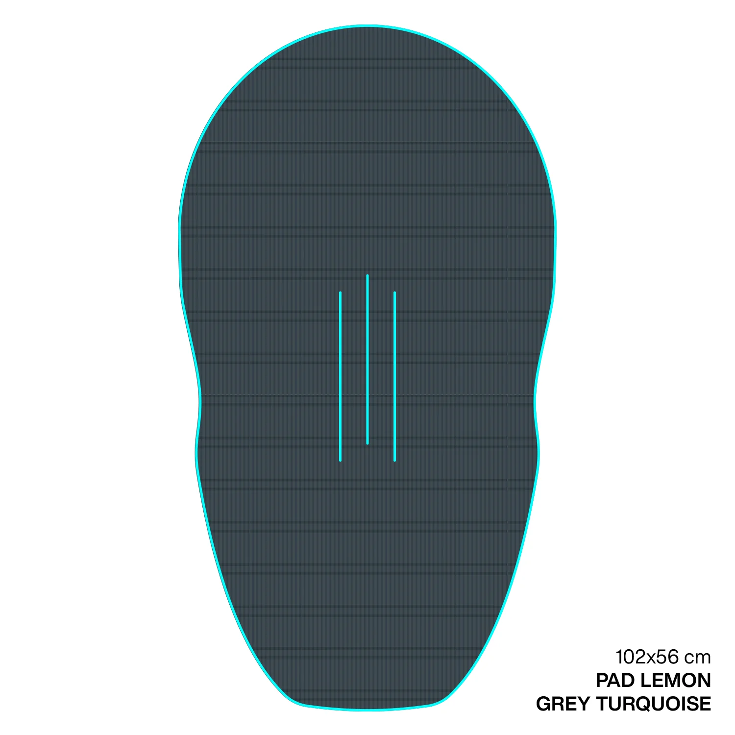 GONG | EVA Wingfoil Ridge Traction Pad Shape Lemon - Image 4