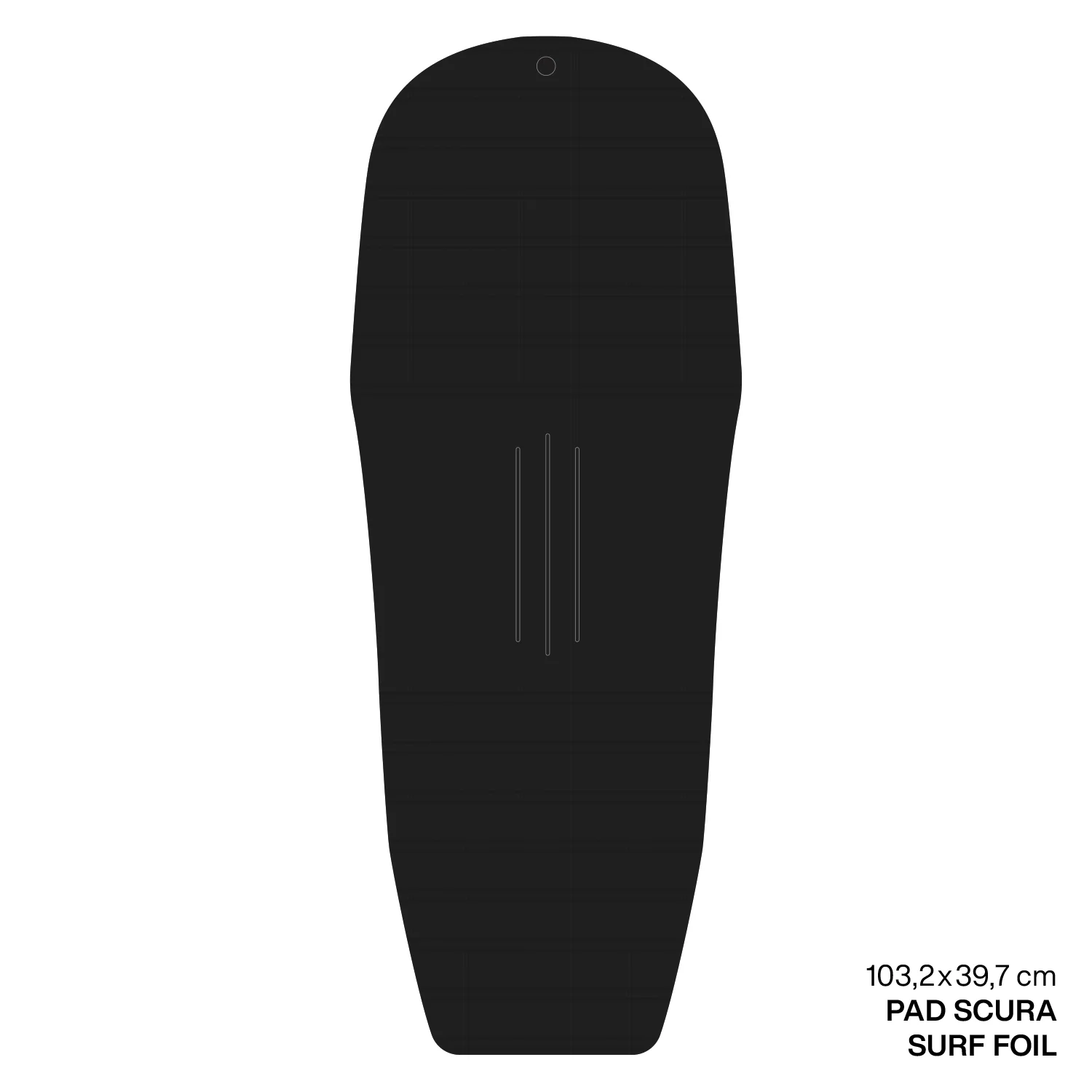 GONG | EVA Surf Foil Ridge Traction Pad Shape Scura - Image 3