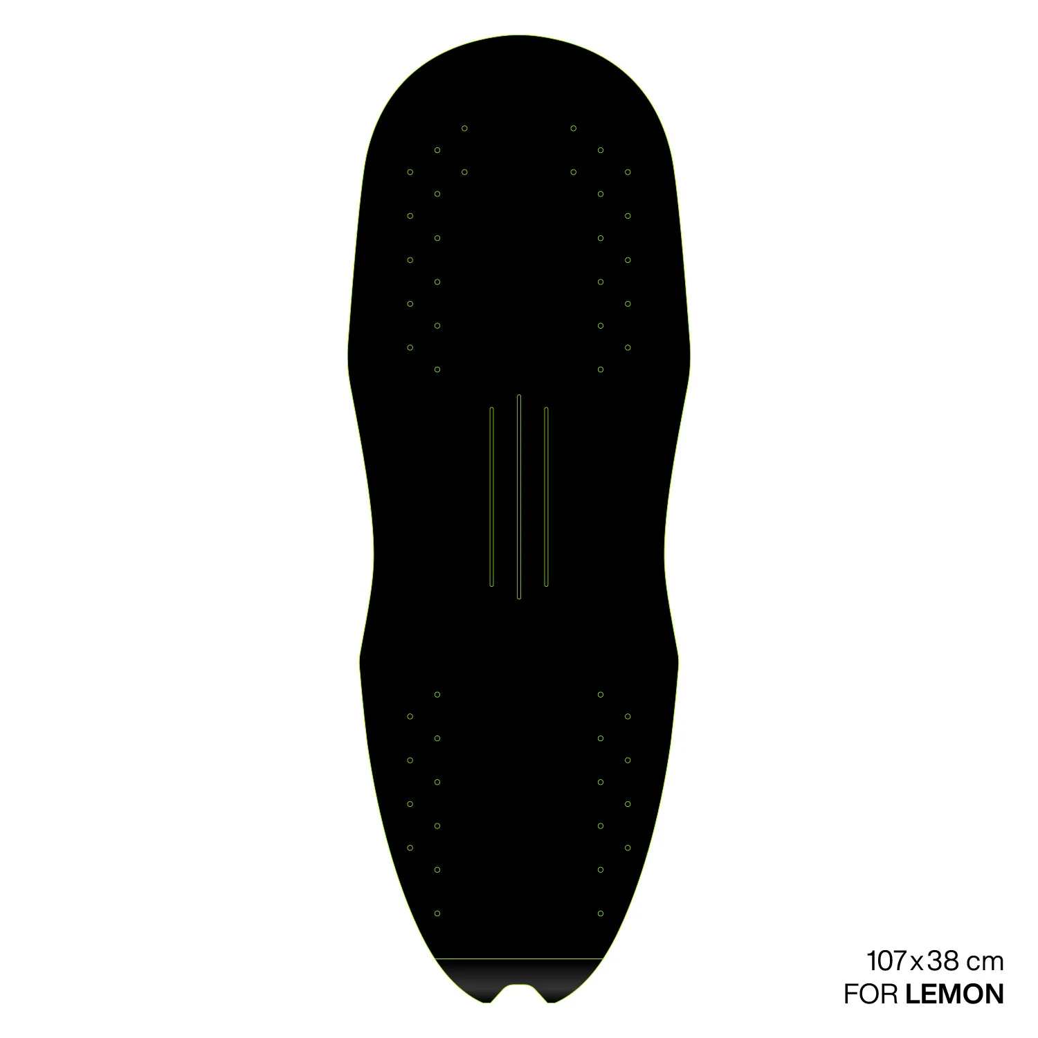 GONG | EVA Surf foil Brushed Pad Shape Lemon - Image 3