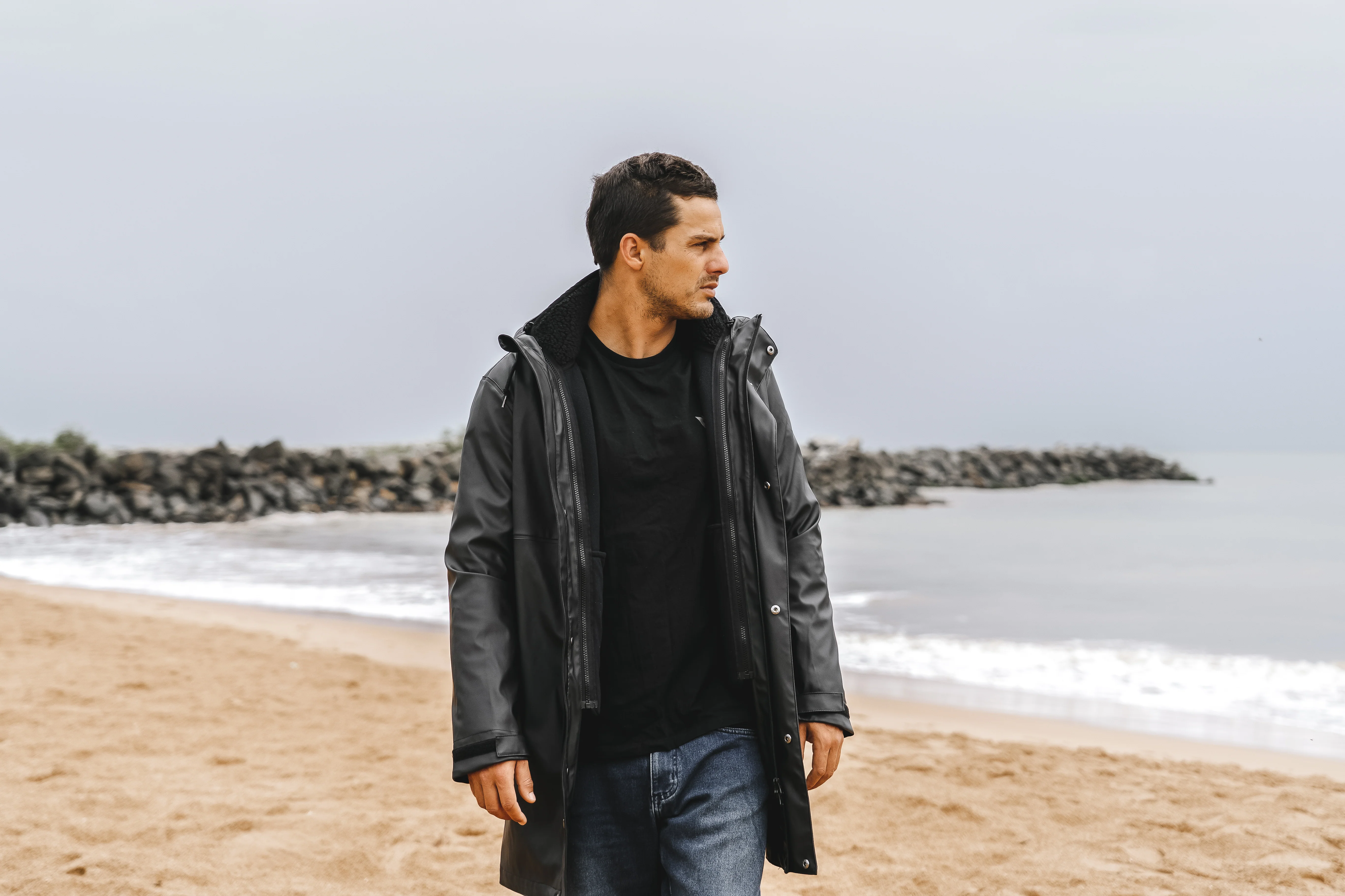 GONG | Manteau Ciré Combo Outerwear Unisexe - Image 12