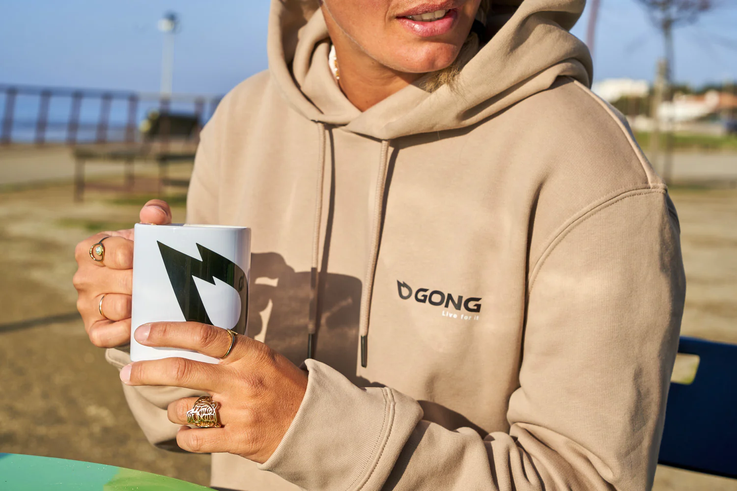 GONG | Sweat À Capuche Signature Unisexe Coton Biologique - Image 12