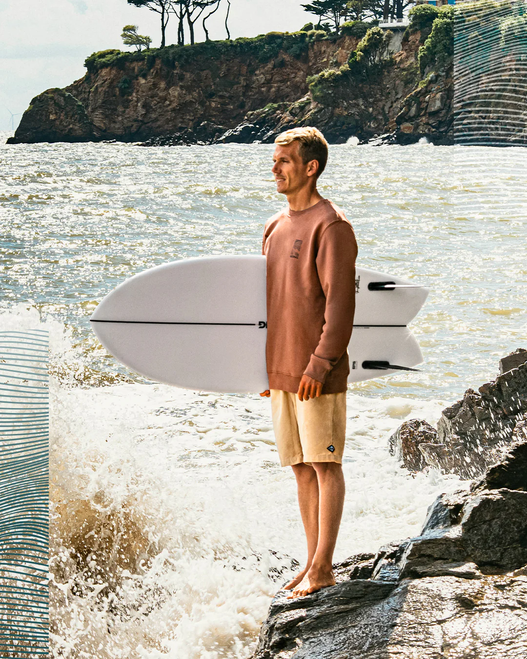 GONG | Sweat Graphic Swell Unisexe en Coton Biologique - Image 6