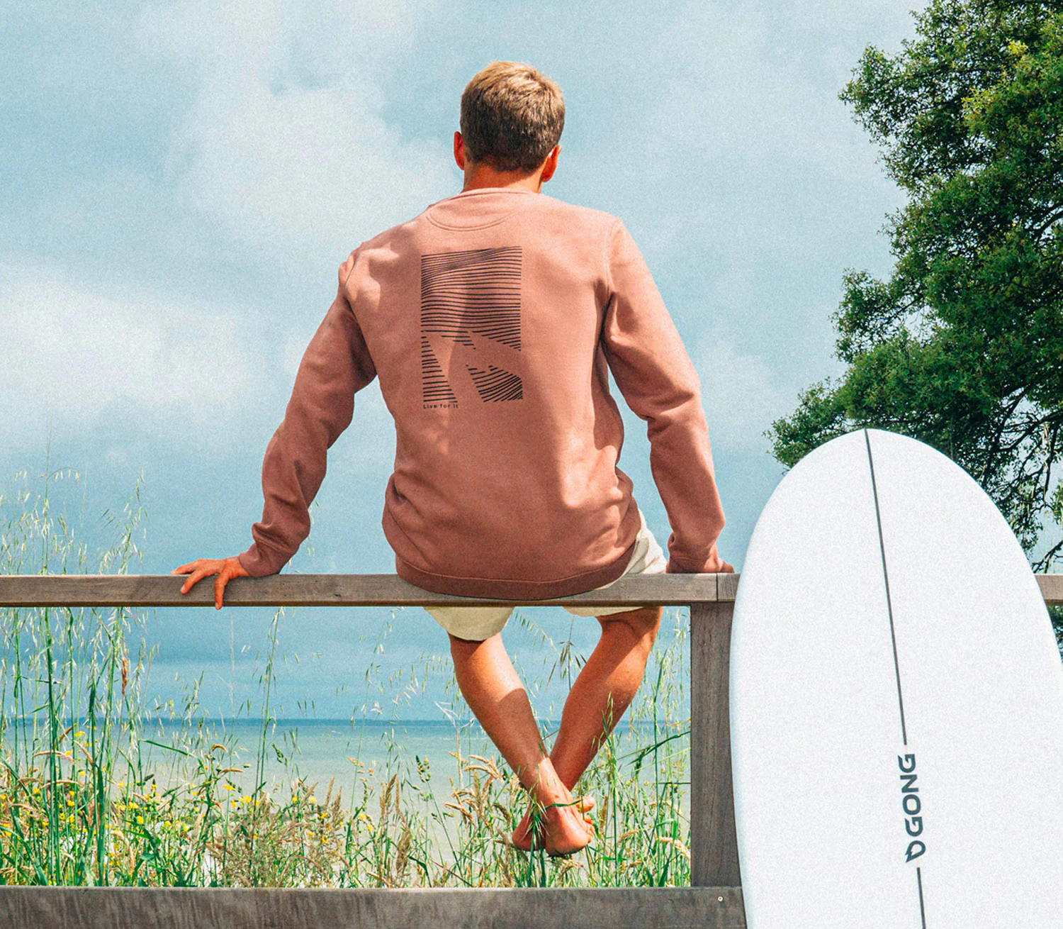 GONG | Sweat Graphic Swell Unisexe en Coton Biologique - Image 11