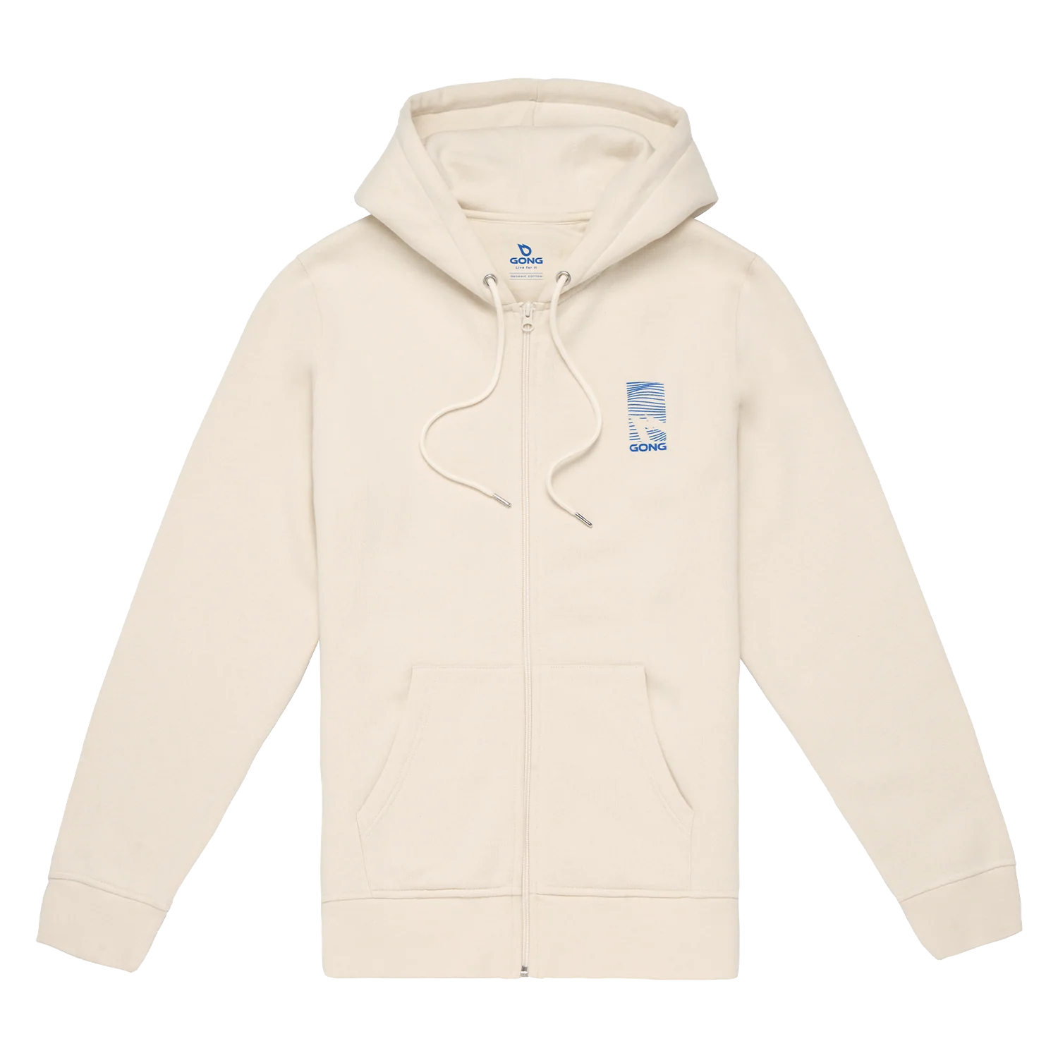GONG | Sweat À Capuche Zippé Graphic Swell Unisexe