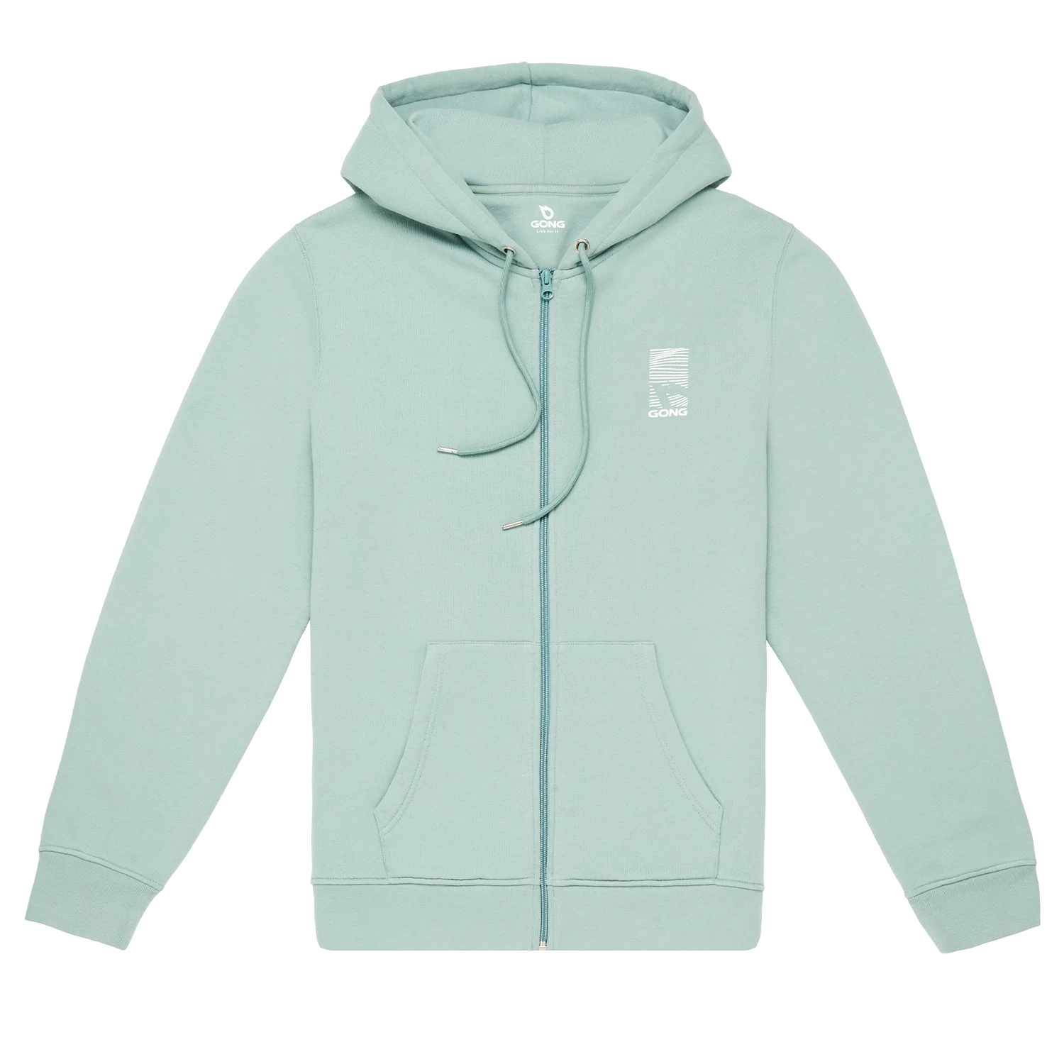 GONG | Sweat À Capuche Zippé Graphic Swell Unisexe
