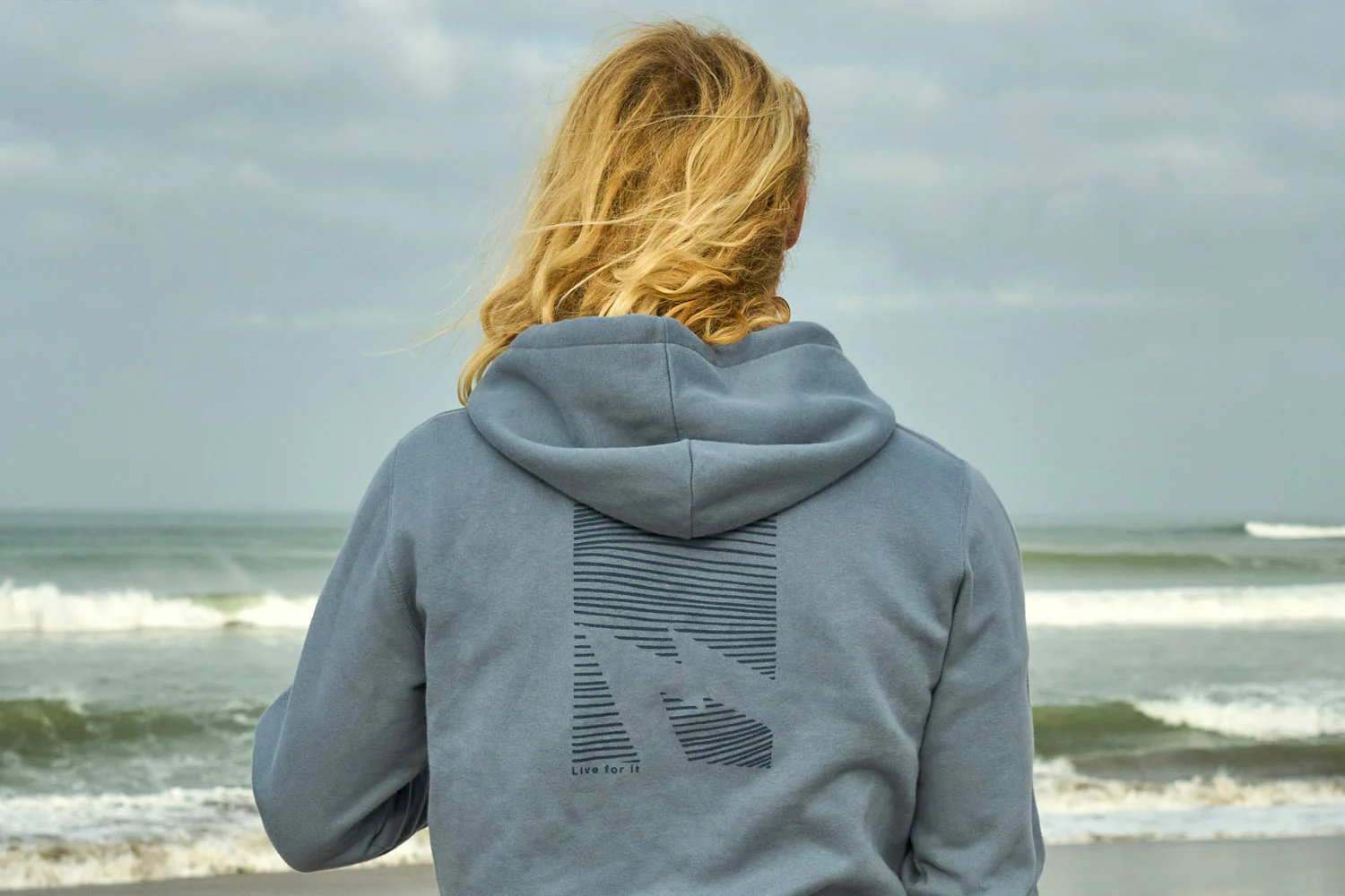 GONG | Sweat À Capuche Zippé Graphic Swell Unisexe - Image 14