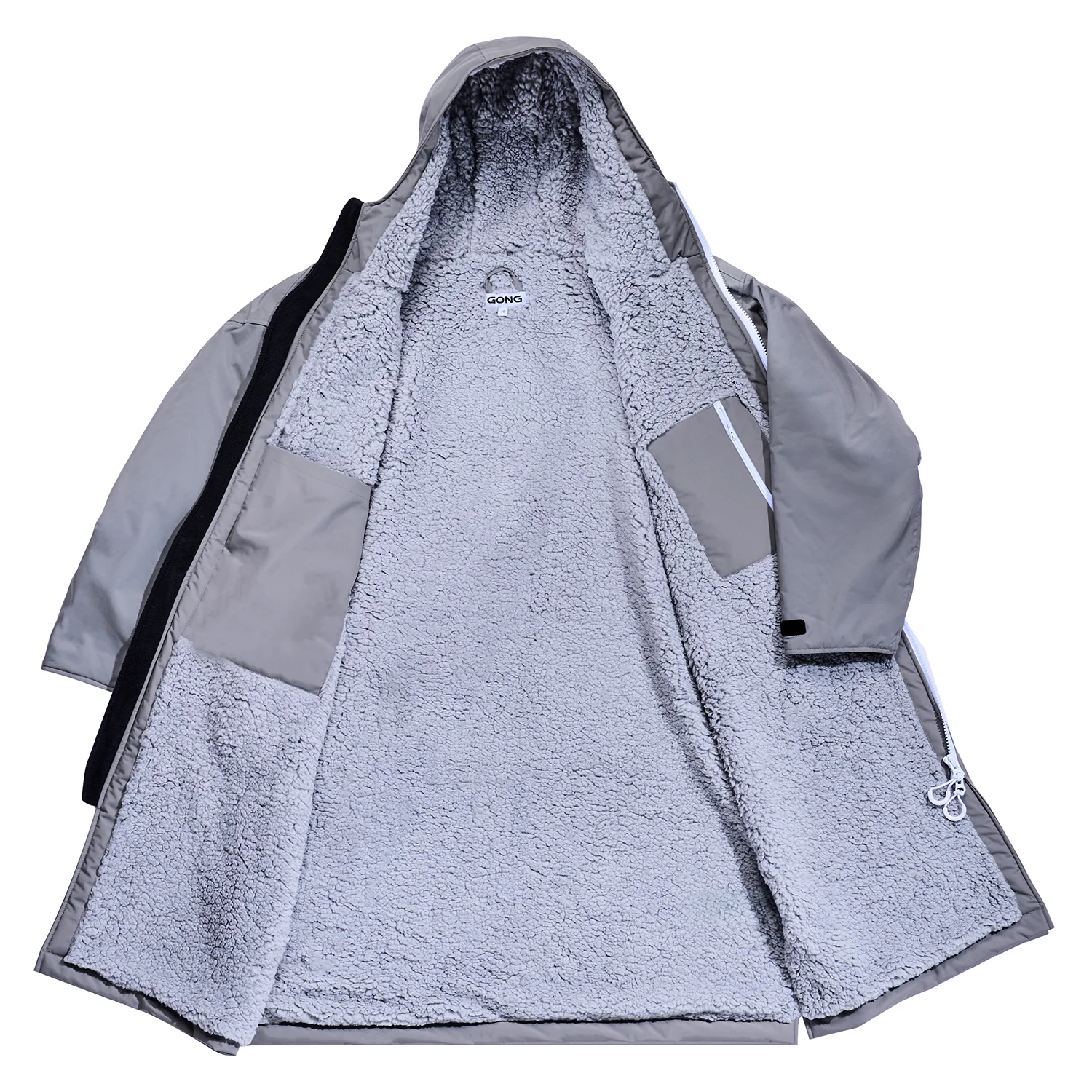 GONG | Poncho Imperméable Gris Clair - Image 3