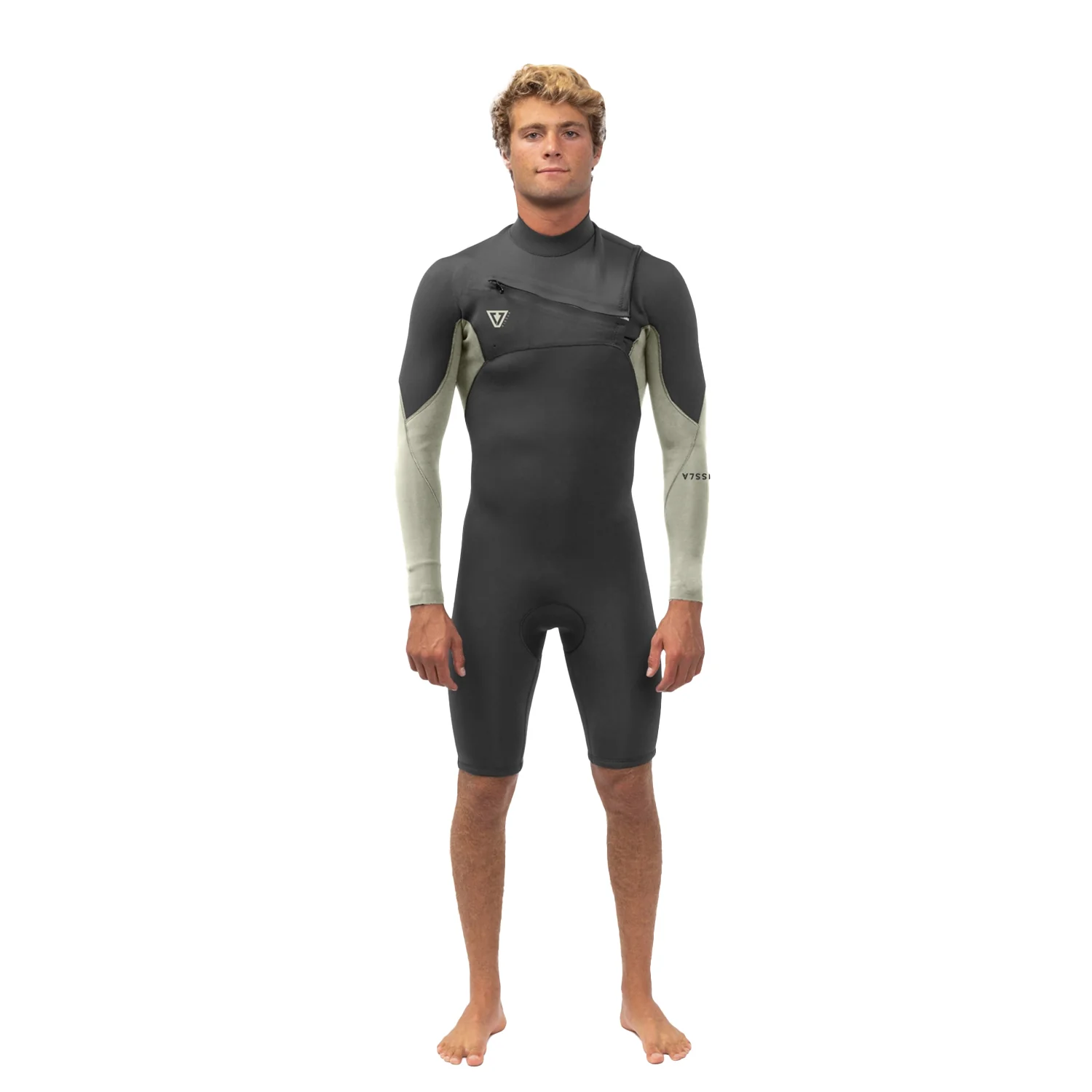 Vissla | Shorty à Manches Longues Homme Natural Seas Front Zip - 2/2mm - Image 8