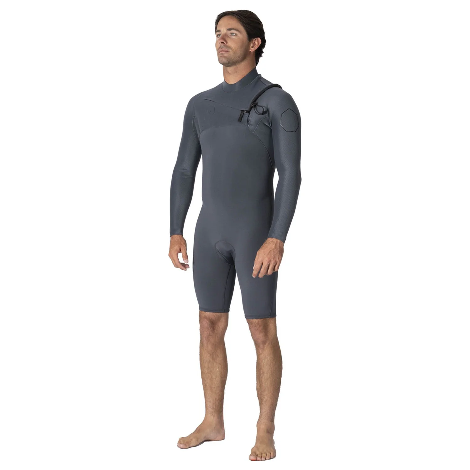 Vissla | Shorty à Manches Longues Homme High Seas II Chest Zip - 2/2mm - Image 4
