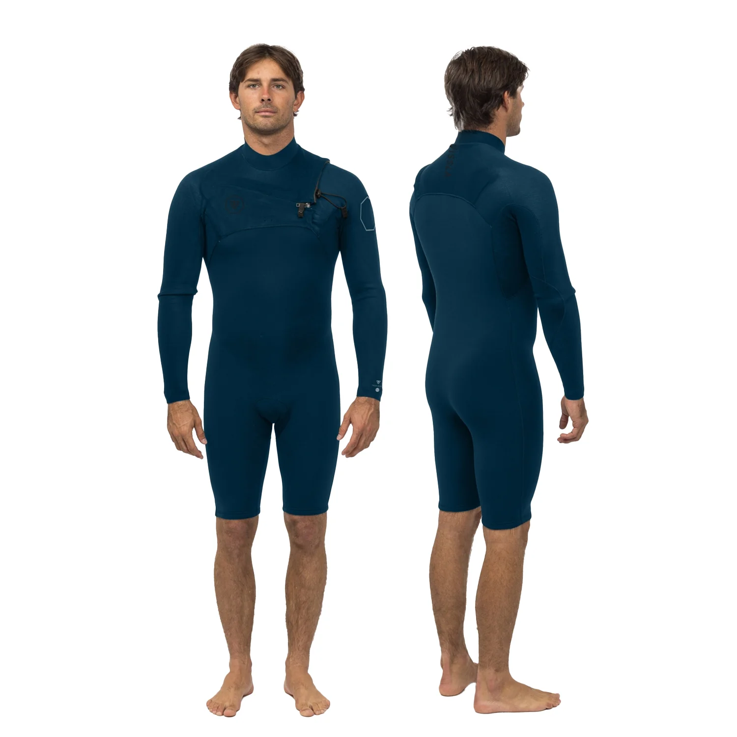 Vissla | Shorty à Manches Longues Homme High Seas II Chest Zip - 2/2mm - Image 7