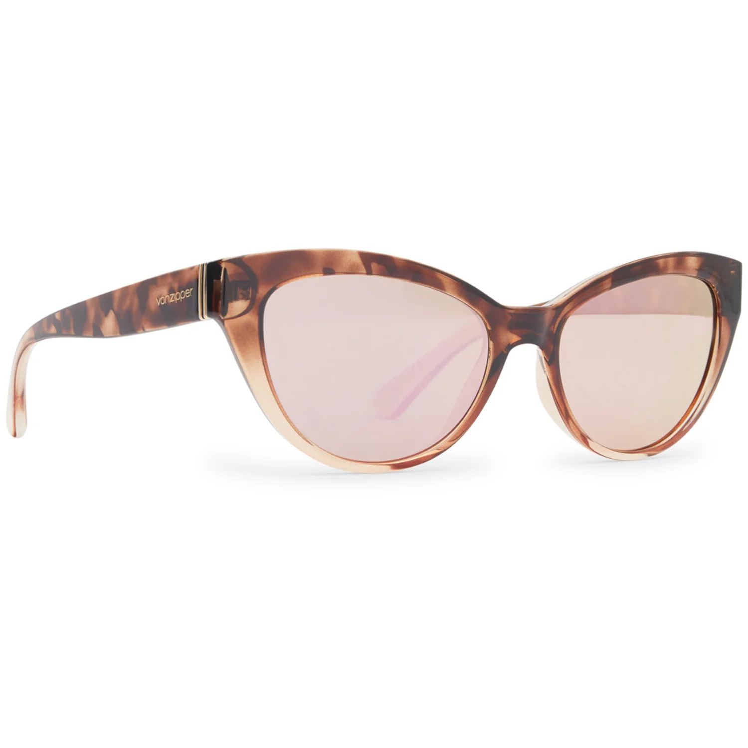Vonzipper | Ya-Ya Lunettes De Soleil Femme - Komodo Tort Gold Pink Chrome